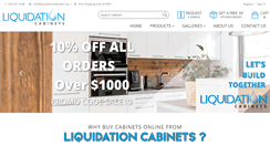 Desktop Screenshot of liquidationcabinets.com